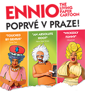 ENNIO The Living Paper Cartoon Poprvé v Praze